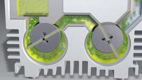 Function of rotary vane vacuum pumps with gas ballast