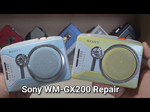 Sony WM-GX200 Repair Cassette Player Walkman - YouTube