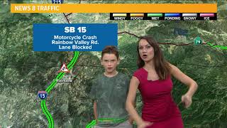 Jenny Milkowski Random Kid Walks Into My Traffic Report (8-16-19)