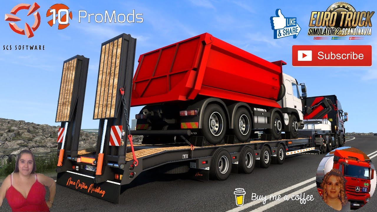 Euro Truck Simulator 2 (1.48) Noxa Custom Modding Zorzi Trailer +