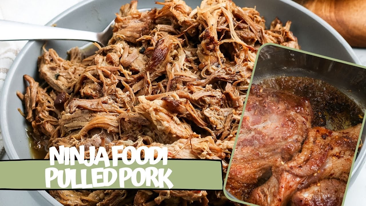 The BEST Ninja Foodi Pulled Pork (Gluten-Free) - YouTube