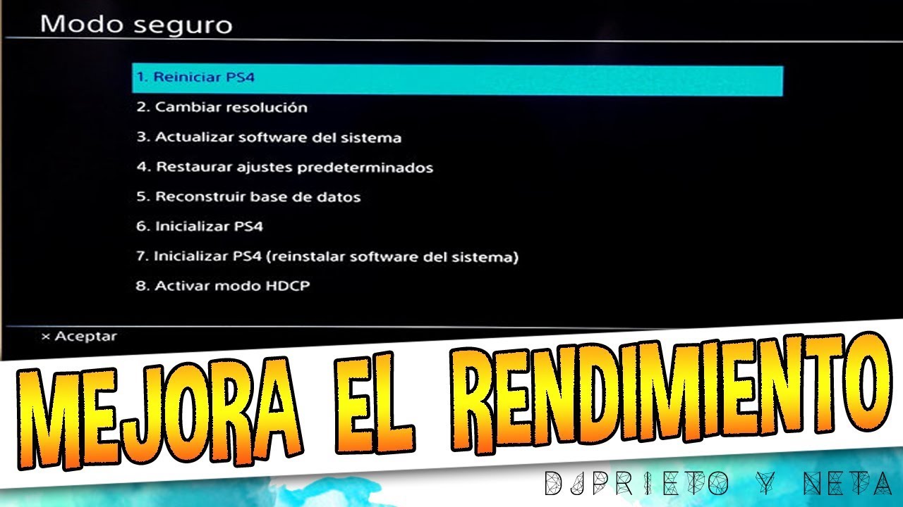 PS4: COMO MEJORAR EL RENDIMIENTO DE TU CONSOLA ! - YouTube