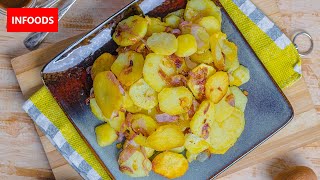 Golden Brown Sautéed Potatoes | Sautéed Potatoes Recipe | How to Make Sautéed Potatoes | Infoods