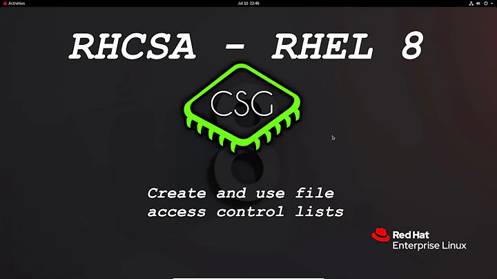 RHCSA RHEL 8 - Create and use file access control lists