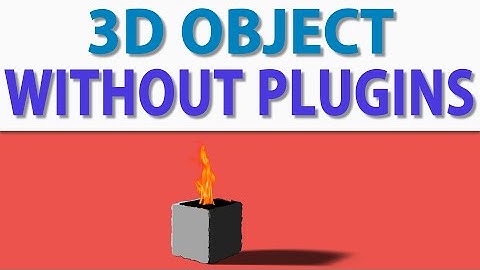 After effects || 3d object without 3d plugins tutorial