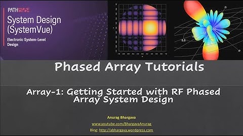 Array-1: Getting Started with RF Phased Array System Design