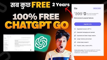 ChatGPT Go FREE in India | How to Claim ChatGPT Go for free| ChatGPT Subscription free | chatgpt go