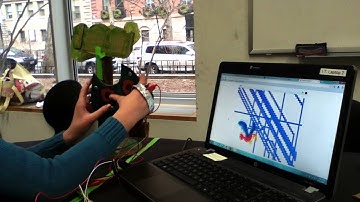 Cardboard Etch-A-Sketch Controller made with MaKey MaKey and Scratch