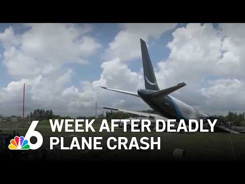 Investigation continues a week after deadly Amazon cargo plane crash at MIA