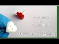 How to make Post Button Earrings - ( Galatians Designs ).