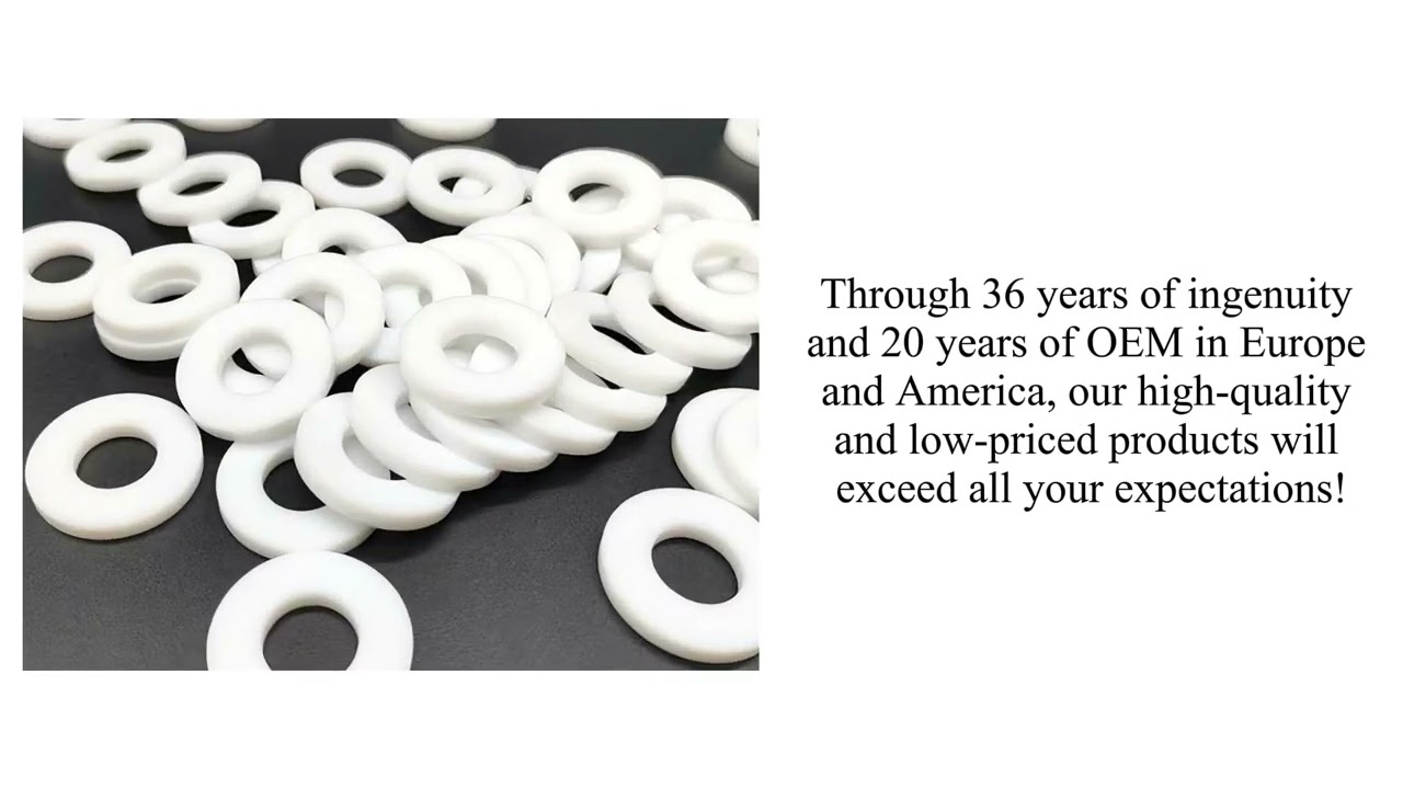 OEM factory supply white round nylon plastic spacer polyamide rings