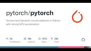GitHub - pytorch/pytorch: Tensors and Dynamic neural networks in Python with strong GPU acceleration GitHub - pytorch/pytorch: Tensors and Dynamic neural networks in Python with strong GPU acceleration