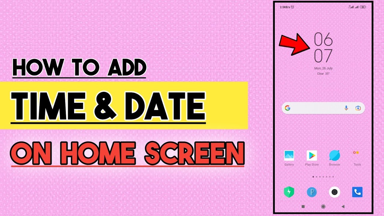 How to Add Time & Date Widgets On Home Screen | Owais Hanfi - YouTube