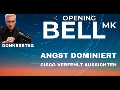 Abgabedruck dauert an | Cisco enttäuscht bei den Aussichten (Stream ab 14:50)