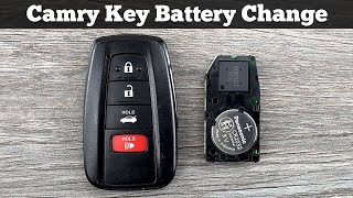 How To Change Toyota Camry Remote Key Fob Battery 2018 - 2024 DIY Replace Replacement Tutorial
