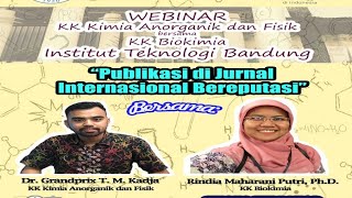 Webinar kimia itb "publikasi di jurnal ...