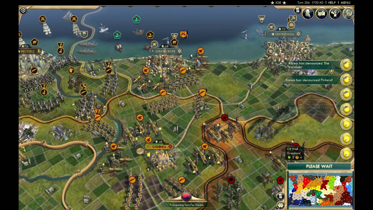 Civ 5 AI Only Youtube Game Mk2 - Part 14 - YouTube