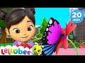 Caterpillar Butterfly Song | Lellobee by CoComelon | Sing Along | Nursery Rhymes and Songs for Kids