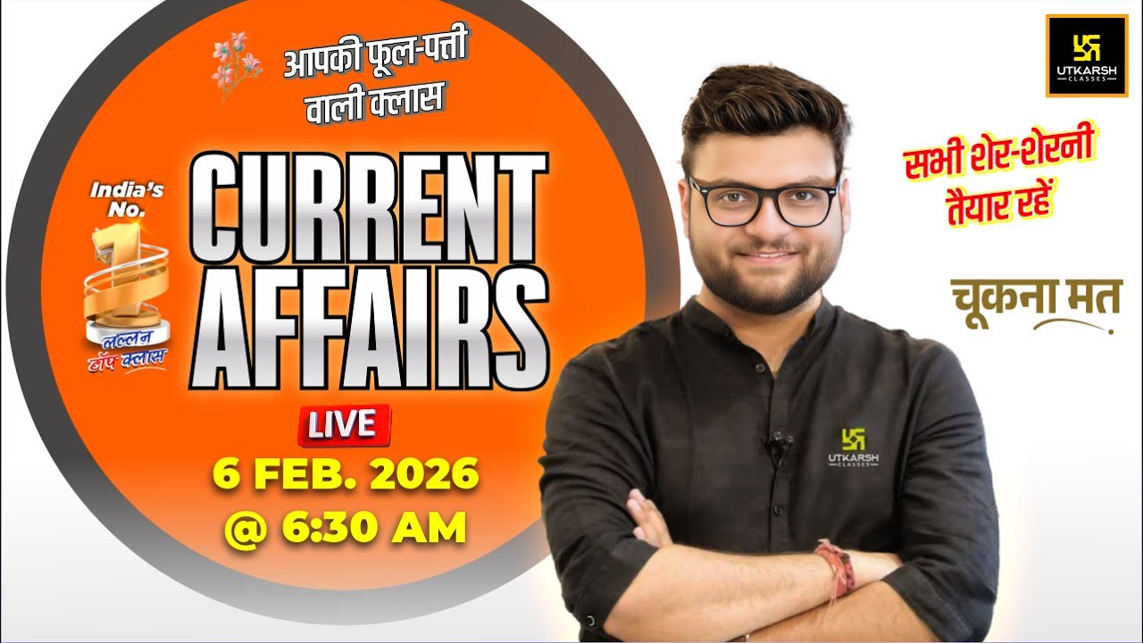 06 February 2026 Current Affairs (1992) | Current Affairs Today | Kumar Gaurav Sir