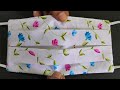 Face mask sewing tutorial (Double Pleated) / How to sew a Face Mask at Home / Cloth face mask / Mask