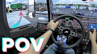 Transporting a Garbage Truck from Oklahoma City in ATS | Fanatec CSL DD screenshot 2
