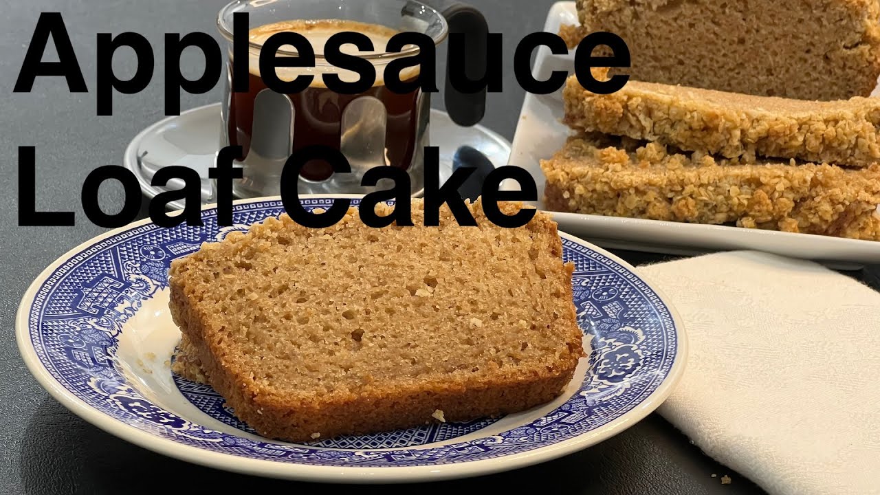 Grandma Taught Me How To Make This Cake - Applesauce Loaf Cake - No Mixer Required - Simple Recipe