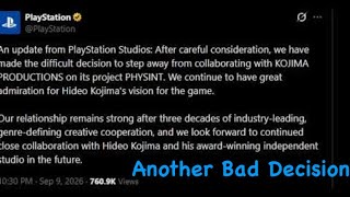 Sony Screws Up Big Time - Hideo Kojima Leaves PlayStation
