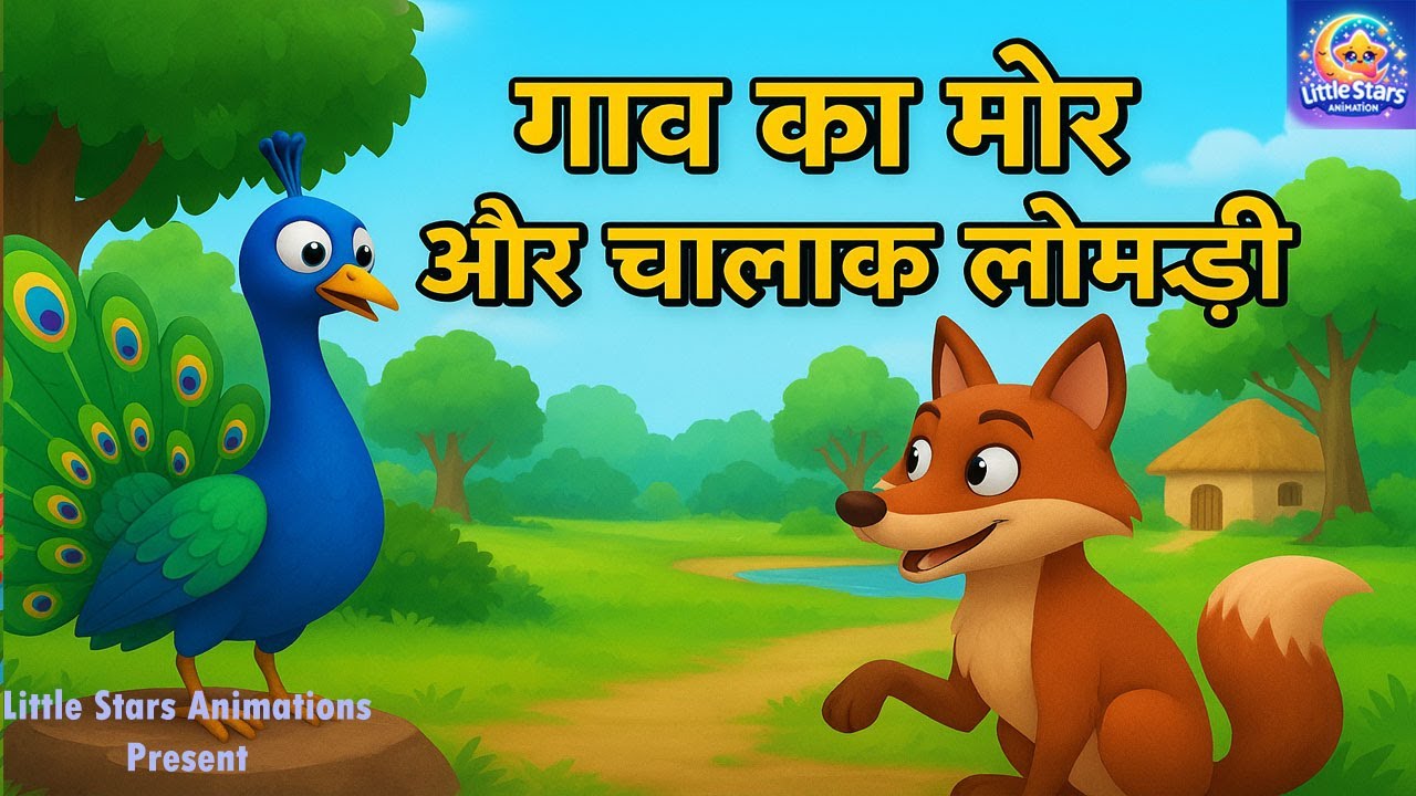 गाँव का मोर और चालाक लोमड़ी | बच्चों के लिए नई पंचतंत्र की कहानी | Panchatantra Moral Story in Hindi