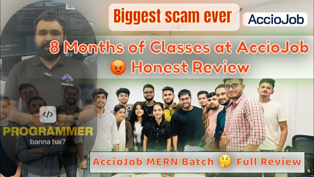 AccioJob Review After 8 Months | MERN Full Stack Noida
