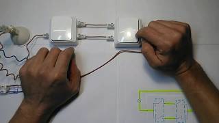 Проходной Выключатель - очень просто . pass through light switch