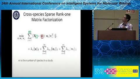 A Cross-Species Bi-Clustering Approach to Identifying... - Jiangwen Sun - Proceedings - ISMB 2016