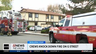 Crews knock down fire in Sparks