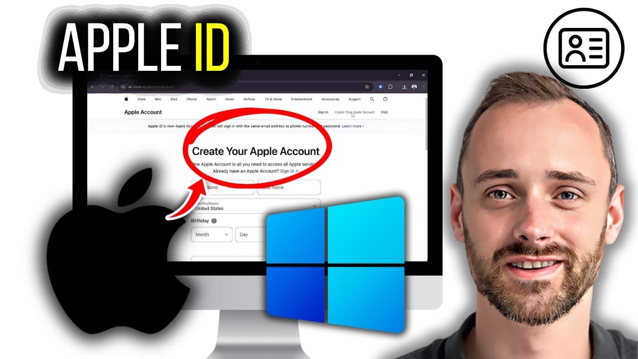 How to Create an Apple ID on a Windows PC (Easy) - YouTube