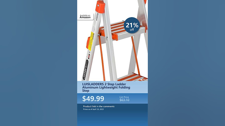 LUISLADDERS 2 Step Ladder Aluminum Lightweight Folding Step