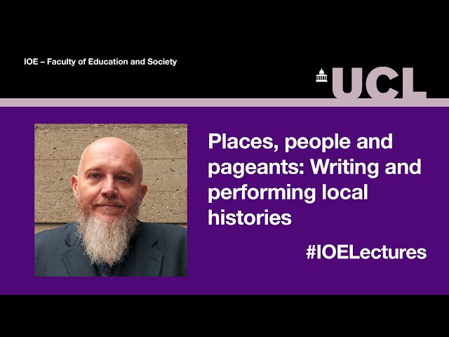 Watch Places, people and pageants: Writing and performing local histories - Professor Mark Freeman on YouTube.