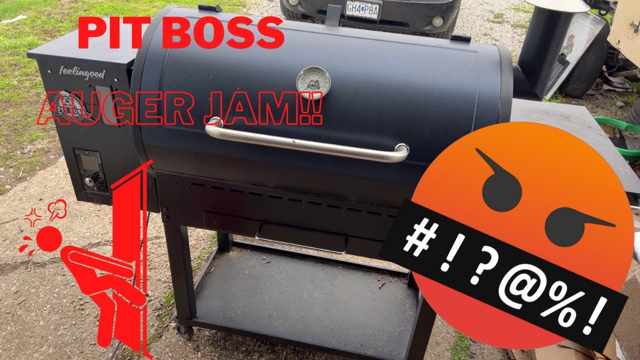 Pit Boss Jammed Auger: PB1000 worst auger jam Pit Boss has seen! How to fix  a stuck Pit Boss auger! 