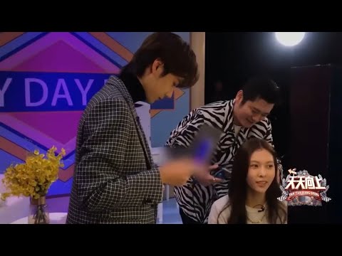 【王一博】tony王上线！钱枫王一博给宋妍霏化妆