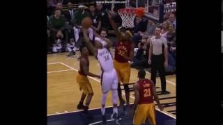 Giannis Antetokounmpo DUNK on Myles Turner!! Bucks vs Pacers |4-6-17|