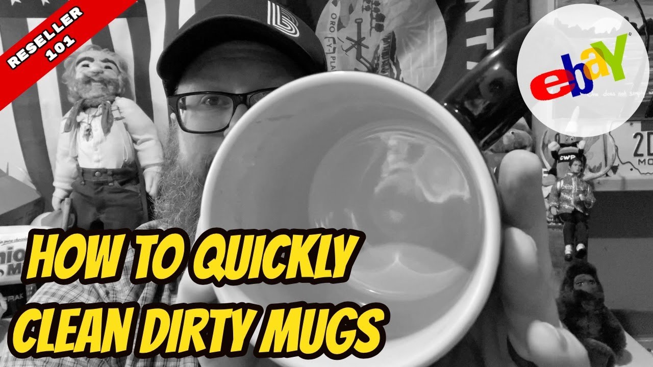 GETTING YOUR THRIFT STORE MUG SHINY CLEAN IS SUPER SIMPLE