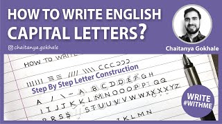How to write English Capital Letters | Practice and Techniques | Write #WithMe
