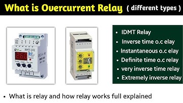 overcurrent relay in hindi | overcurrent relay working | idmt relay | type of relay | animation