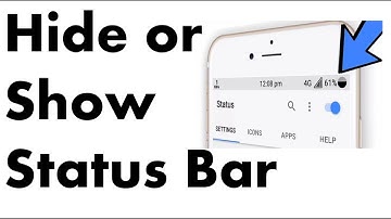 Hide or Show Status Bar | in #MitAppInventor#Kodular#AppyBuilder#AndroidBuilder#Niotron#Thunkable