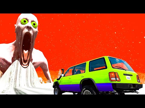 Monster Crash From The The Shy Guy  SCP 096  Car VS Giant Bulge With SCP-096  BeamNG Drive #2