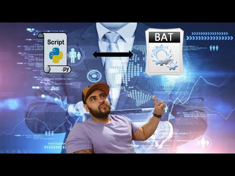 Ejecutar archivo python .py a .bat - YouTube