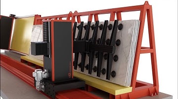 𝗥𝟮-𝟱𝟬𝟬 - Autonomous robot to load/unload and label slabs in the Scanner Iris