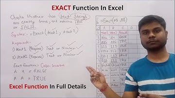 Excel EXACT Function : Perfect Text Comparison Made Easy