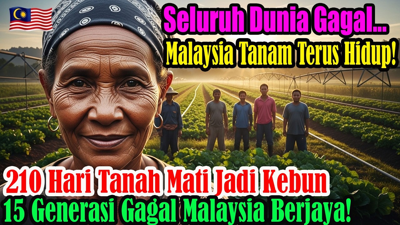 Kisah benar! Pakar Malaysia guna vetiver & pengairan titisan hidupkan tanah masin 100 tahun Senegal!