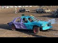 Canton Kansas Demo Derby 2020 Super Stock Heat 1