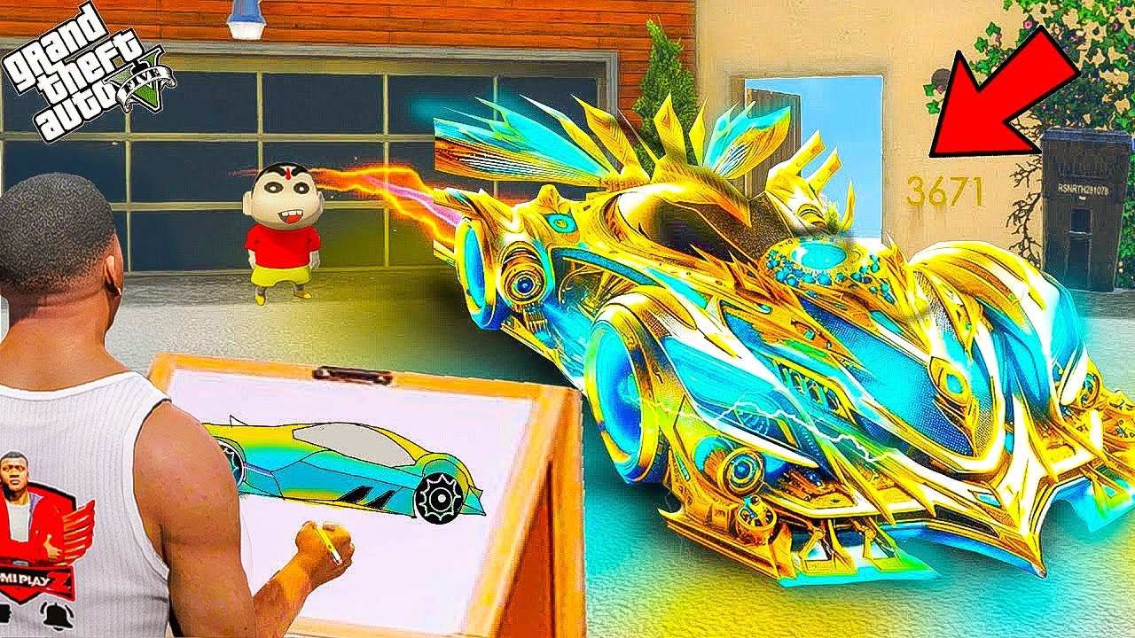 Franklin Search The Fastest Super Car With The Help Of Using Magical Painting In Gta 5 Telugu