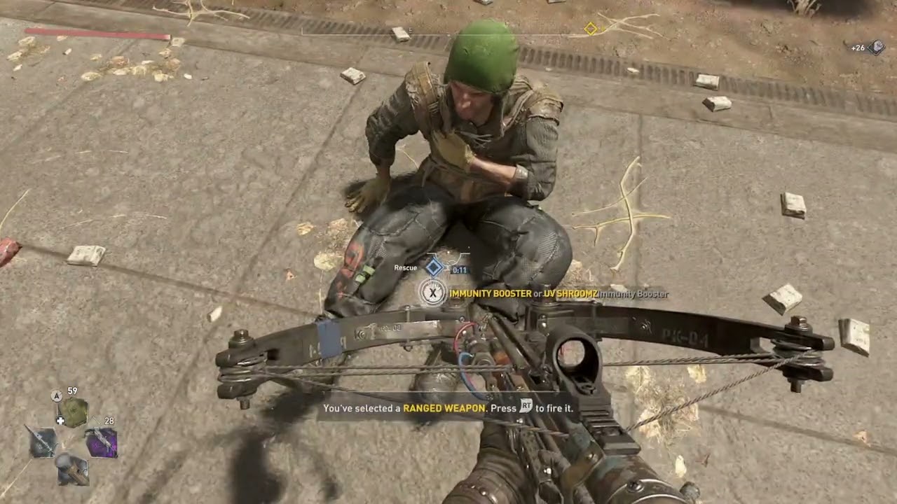 Dying Light 2 - Random Encounter Glitch - Cannot Give Immunity Booster/UV Shroomz